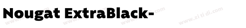 Nougat ExtraBlack字体转换
